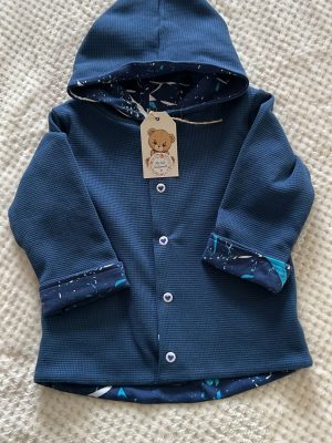 Jacke mit Zipfelkapuze "Blau"